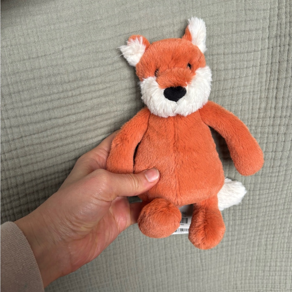 Jellycat Orange and White Fox Plush Stuffed Animal